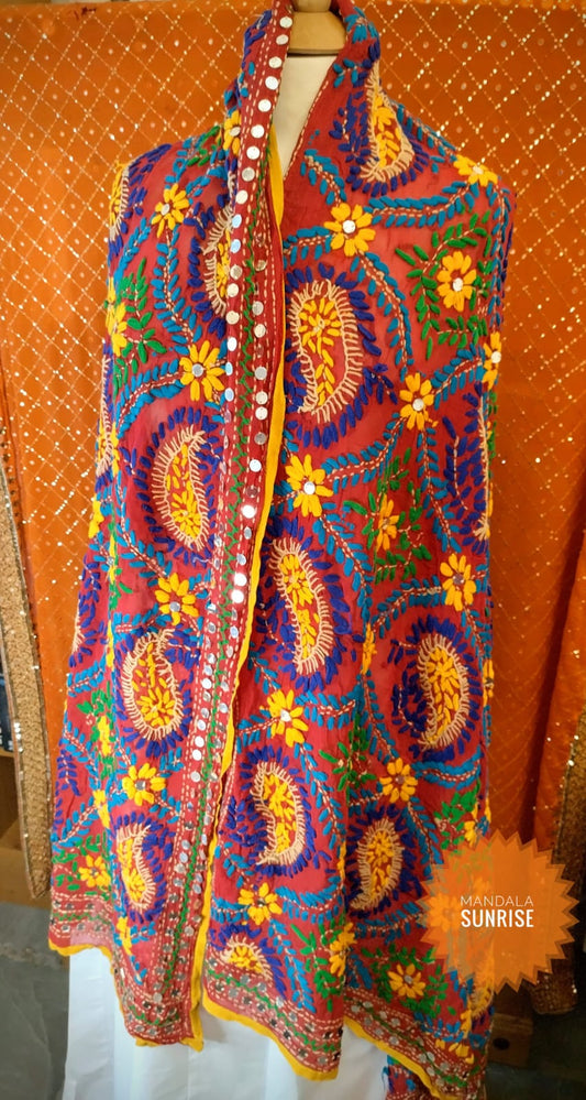 Indian Scarf/Shawl 80" x 36"