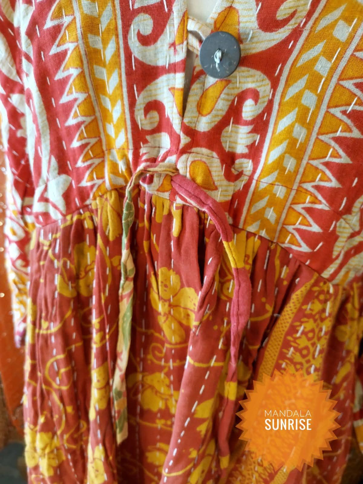 Peasant sleeved Kantha Dress F/S (number 4)