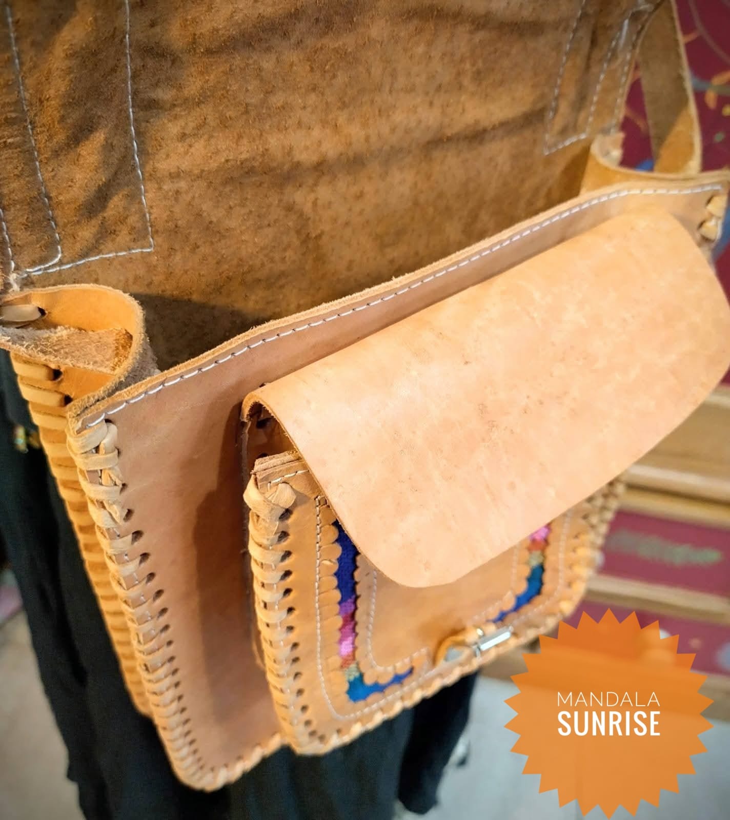 Quality Leather Moroccan Handbag or Cross body bag