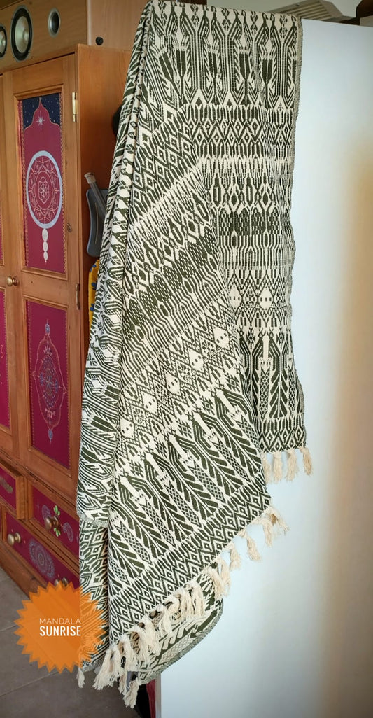 100%hand woven cotton blankets