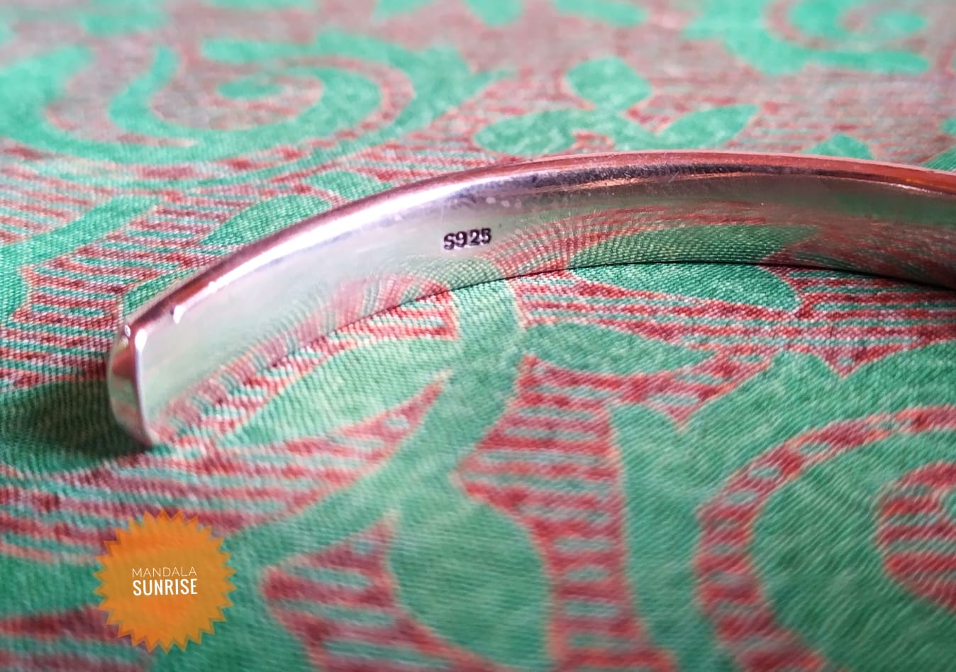 Sand and Sea hallmarked 925 silver bangle