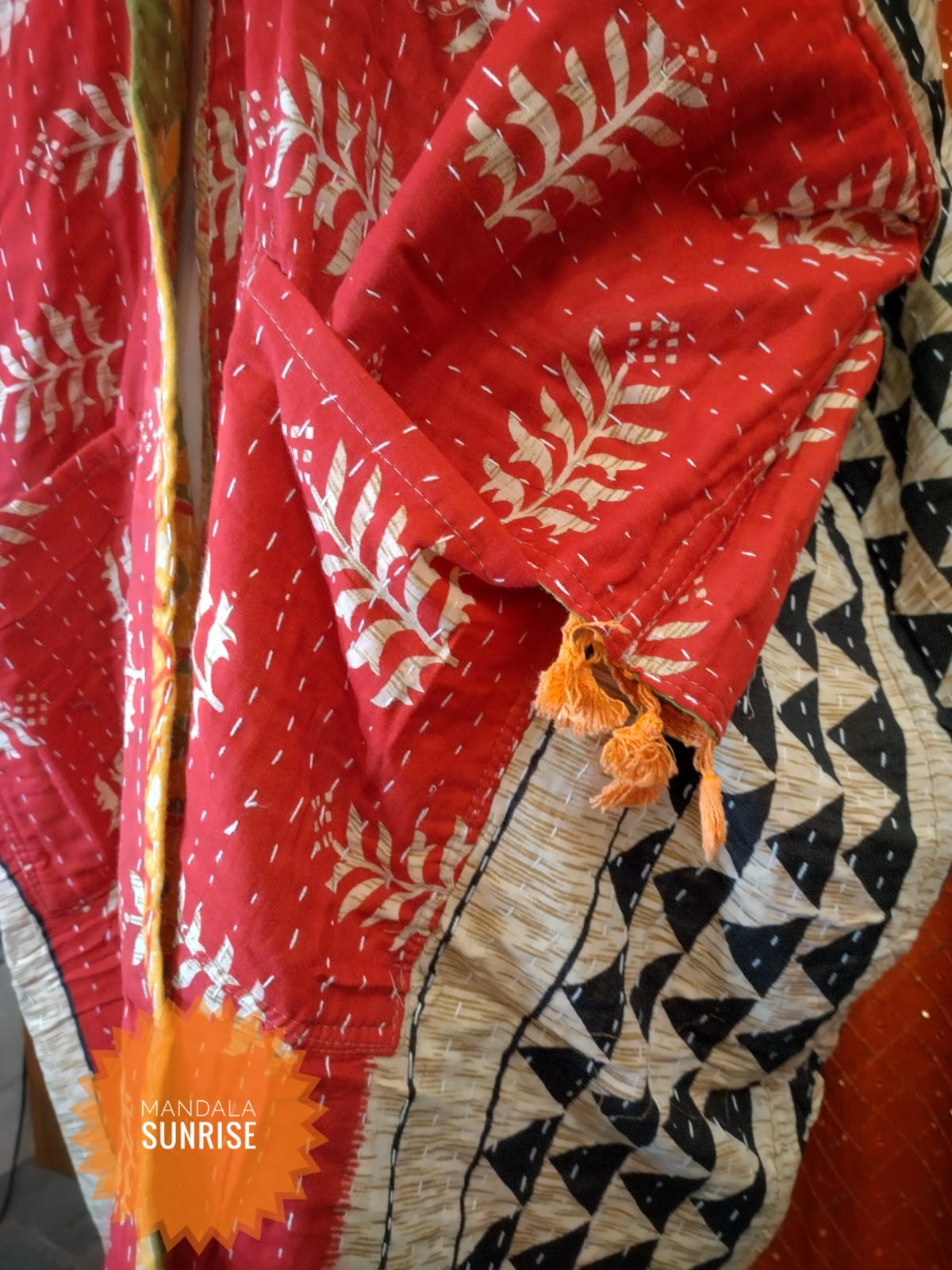 Kantha Duster/kimono style Jacket size 10 to 22 (number 10)