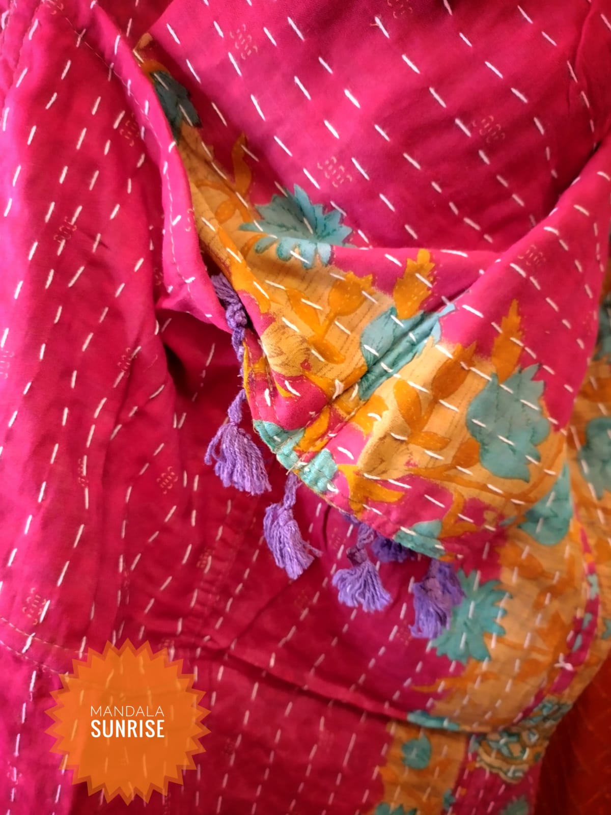 Reversible Kantha Duster coat 10 to 22 (number 6)