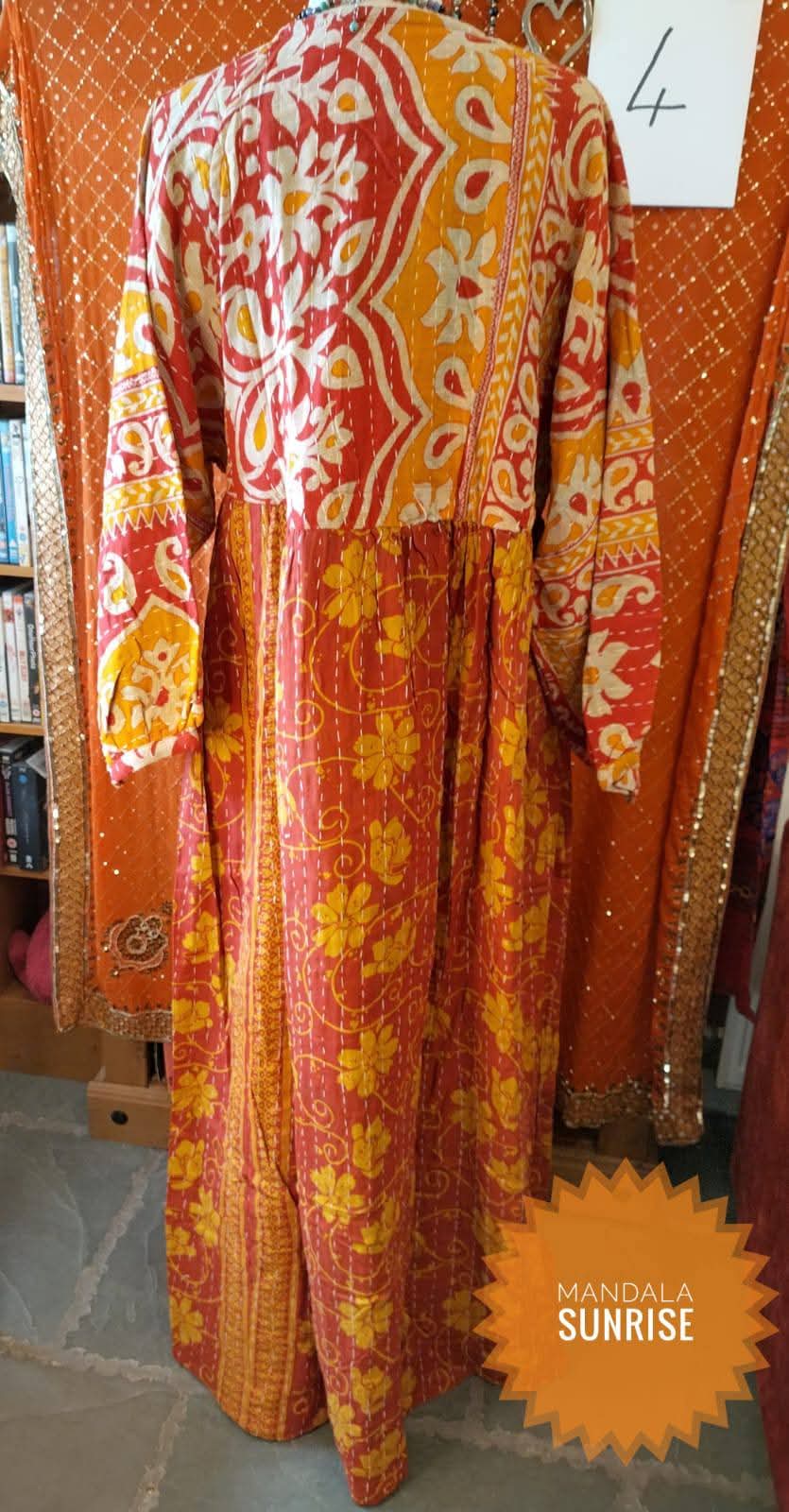 Peasant sleeved Kantha Dress F/S (number 4)