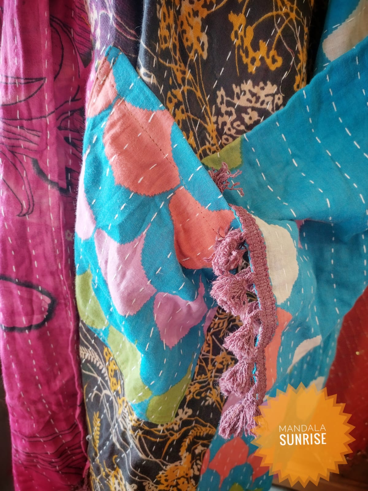 Kantha Duster/kimono style jacket size 10 to 22 (Number 11)