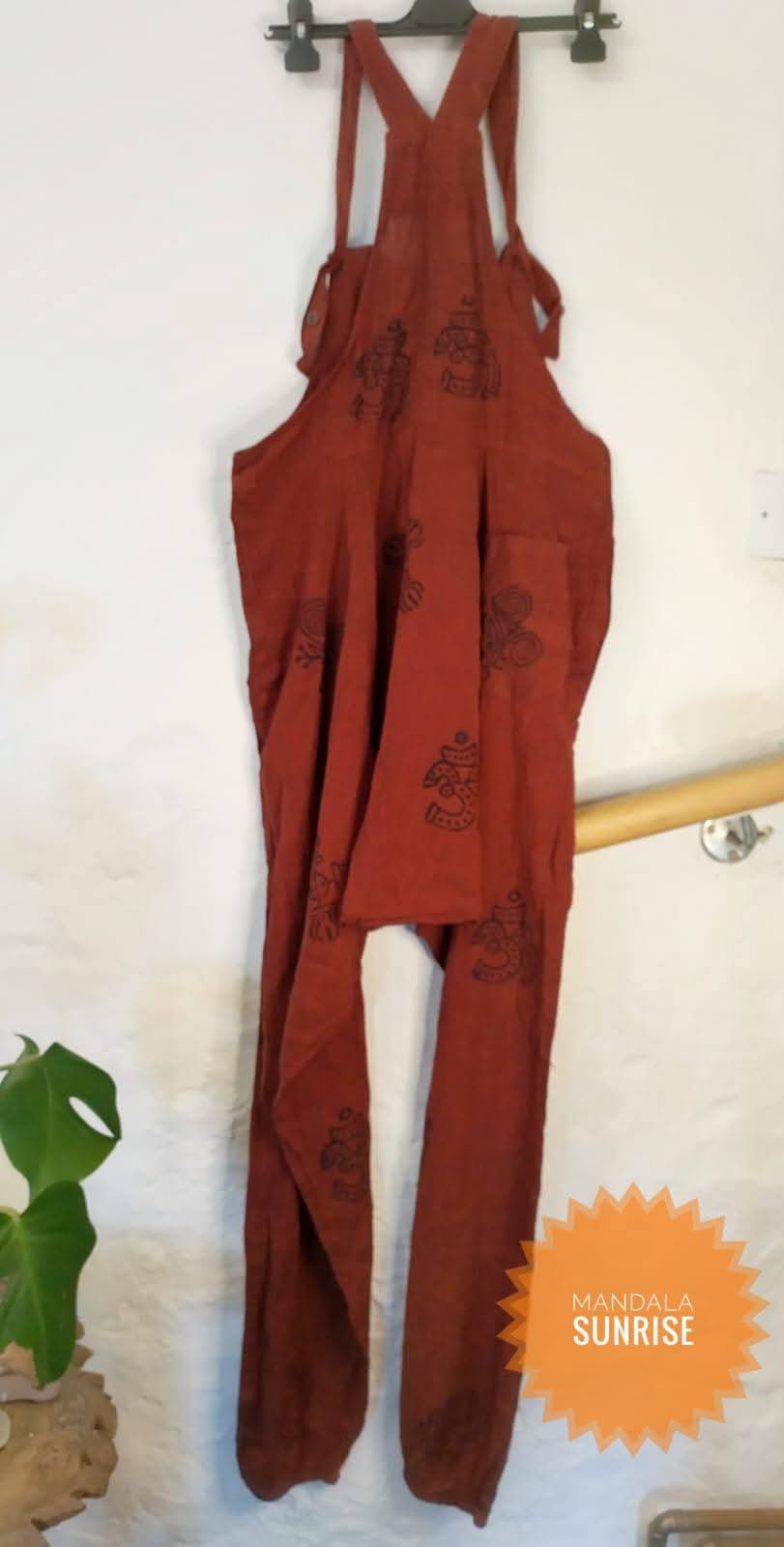 Cotton dungarees free adult size