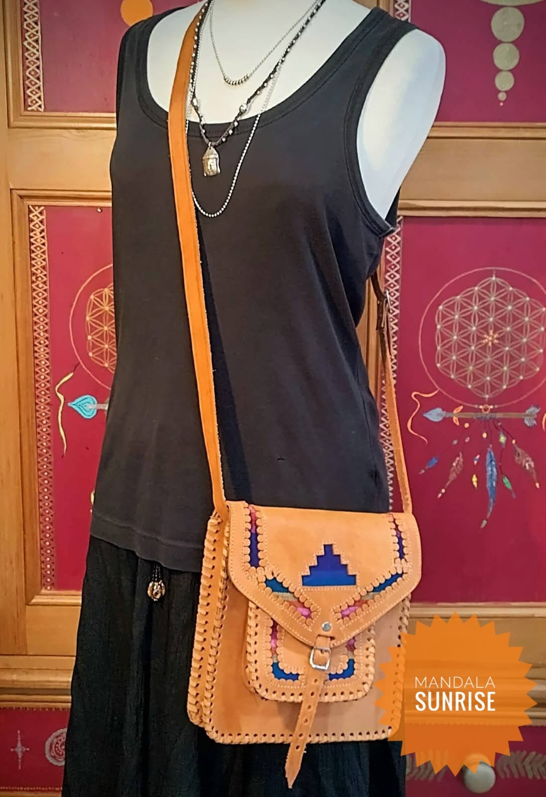 Quality Leather Moroccan Handbag or Cross body bag