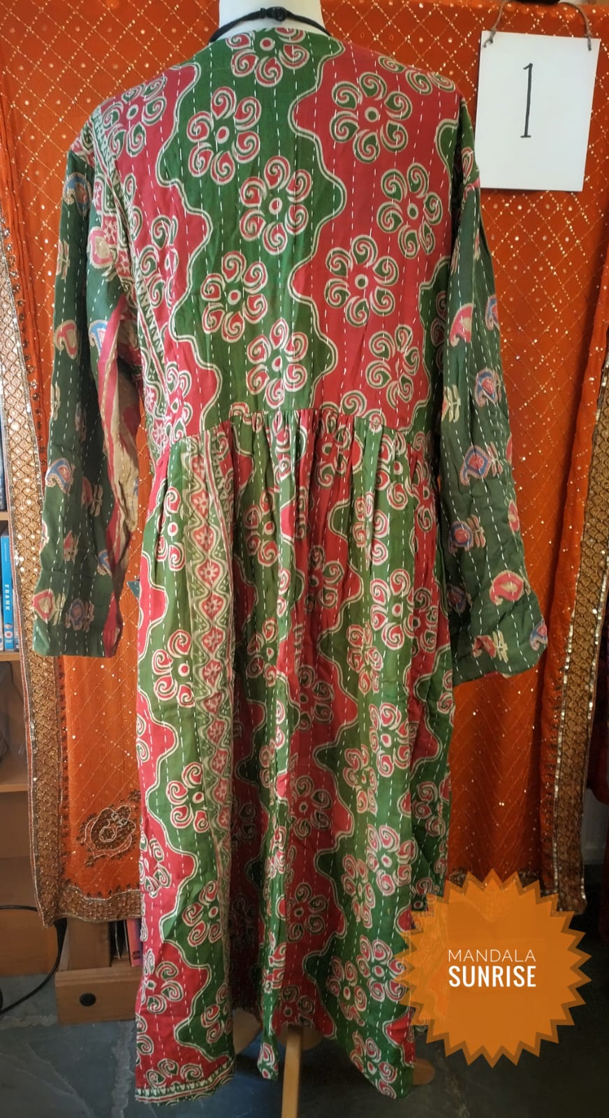 Long Sleeved Kantha Dress f/s (1)