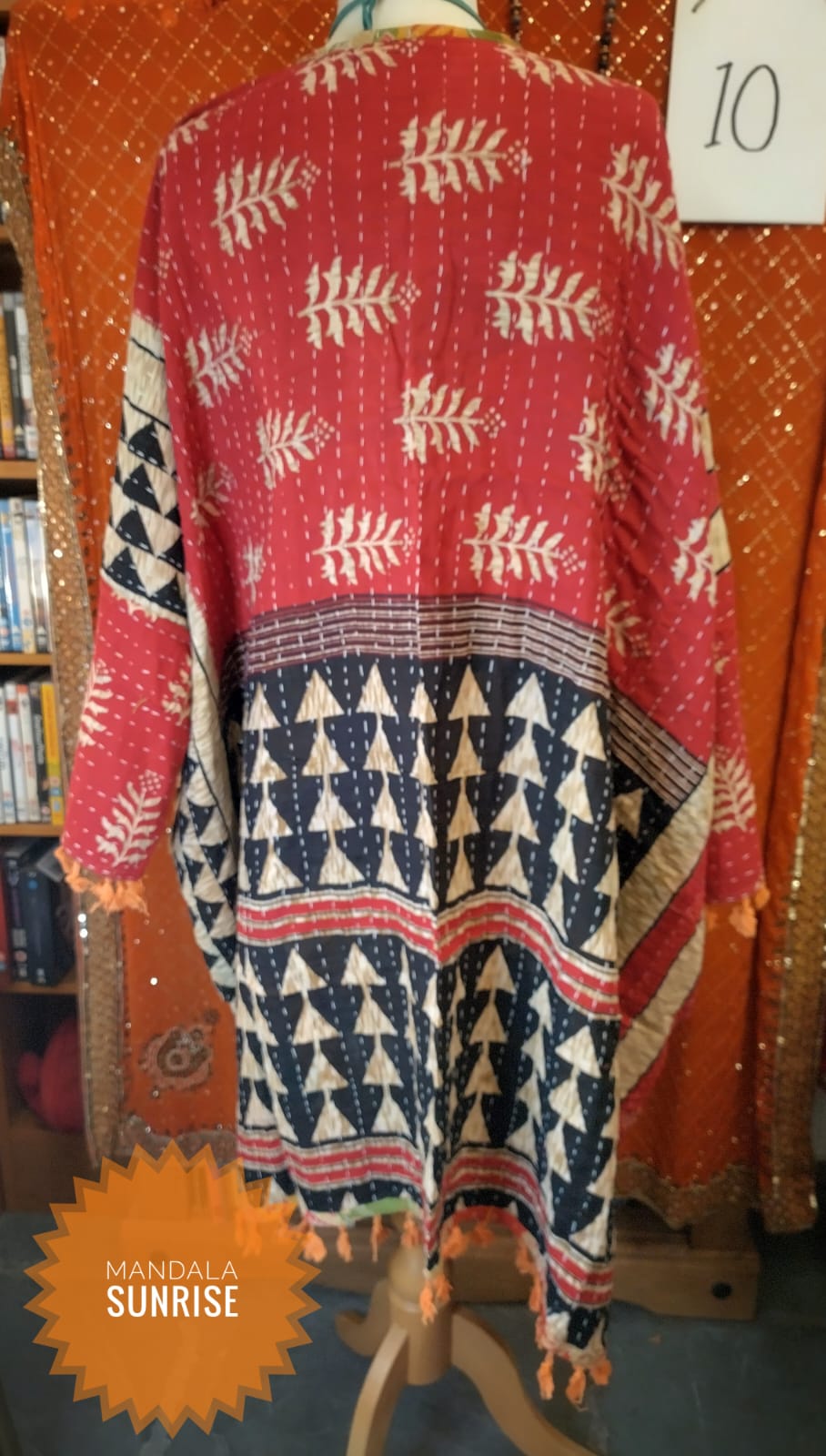 Kantha Duster/kimono style Jacket size 10 to 22 (number 10)