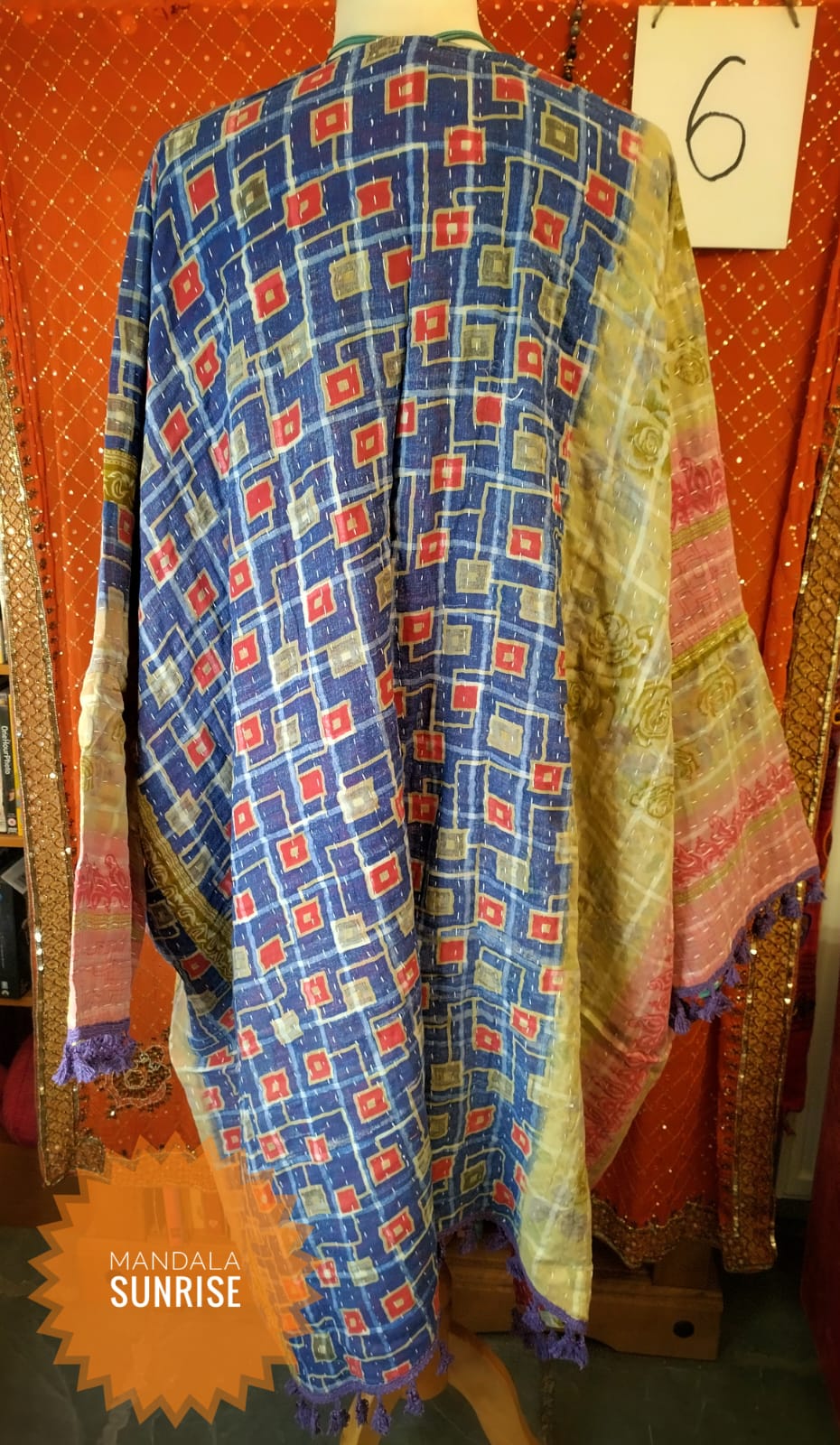 Reversible Kantha Duster coat 10 to 22 (number 6)