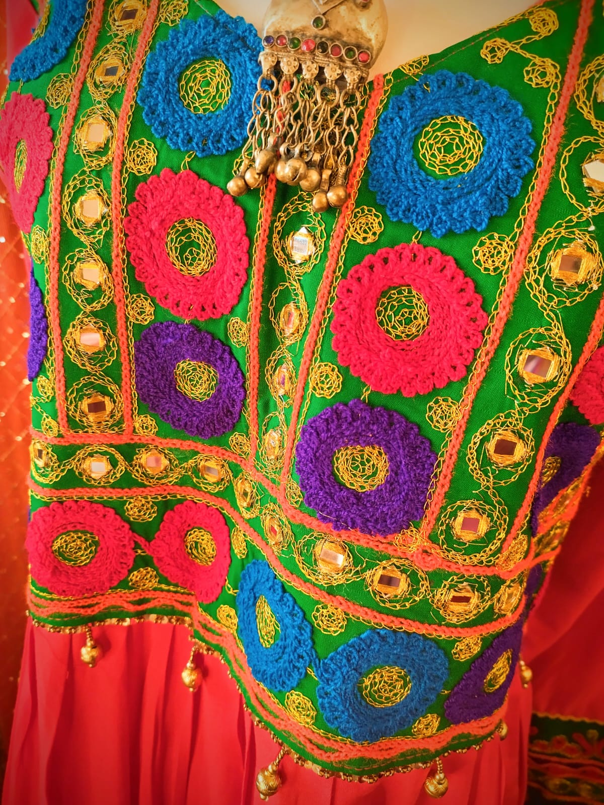 Red Afghan Dress 18