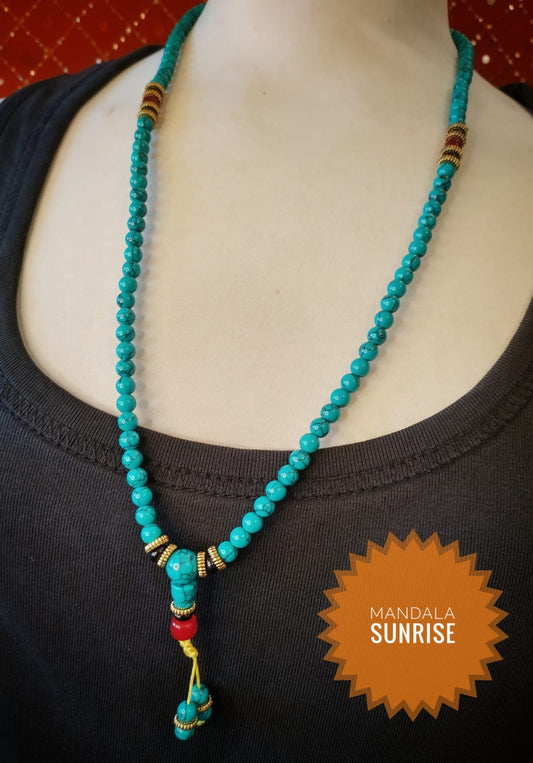 Turquoise mala prayer beads