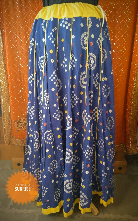 Indian blue Patterned skirt