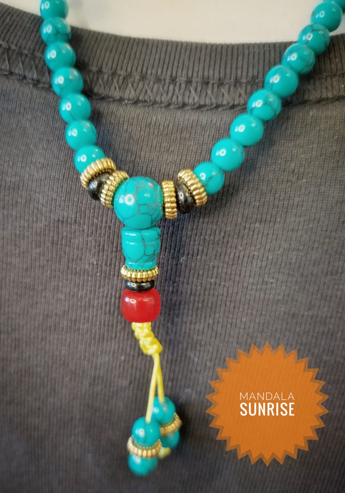Turquoise mala prayer beads