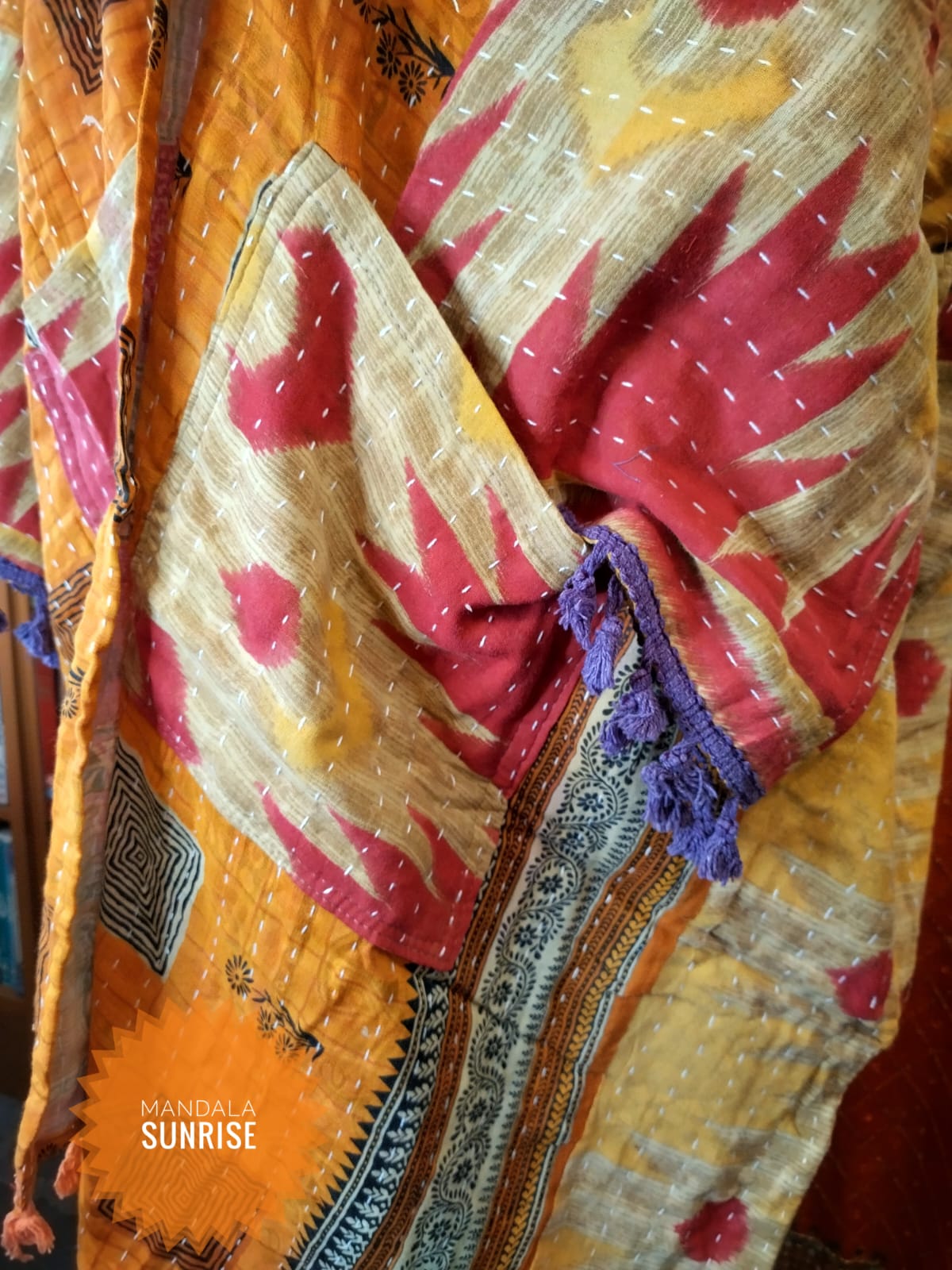 Reversible Kantha Duster coat 10 to 22 (number 5)