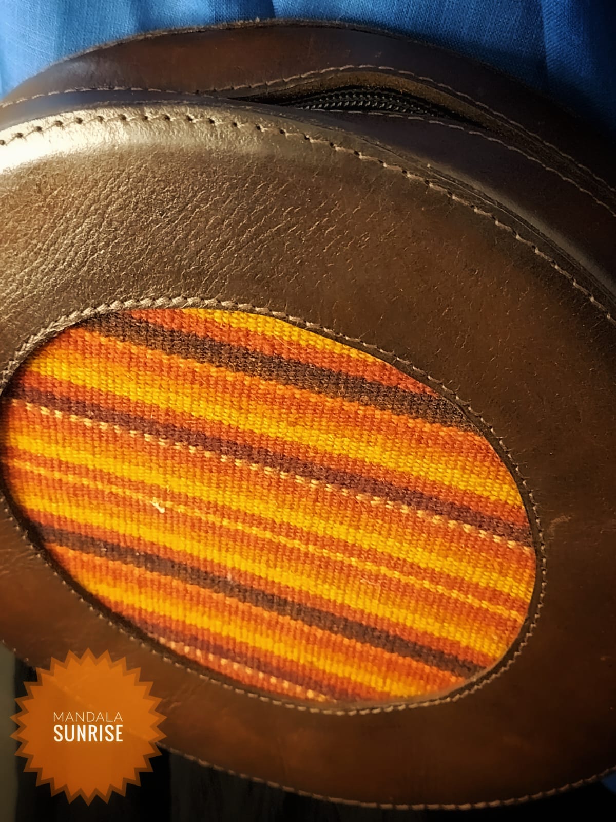 Gorgeous leather bag from Bolivia