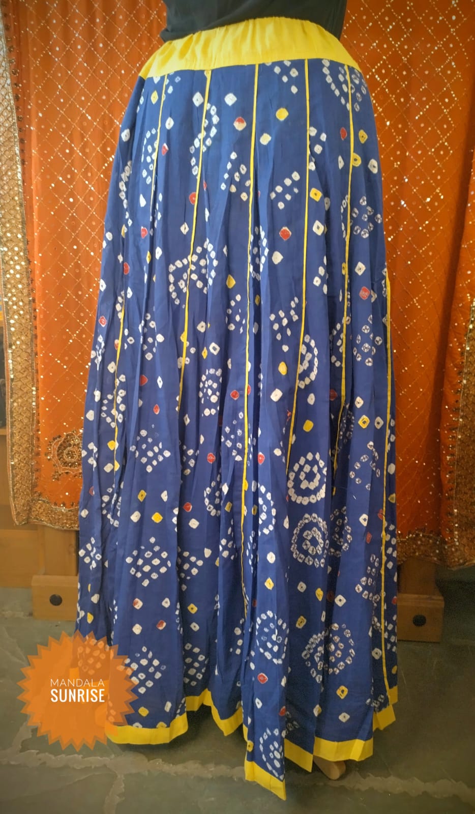 Indian blue Patterned skirt