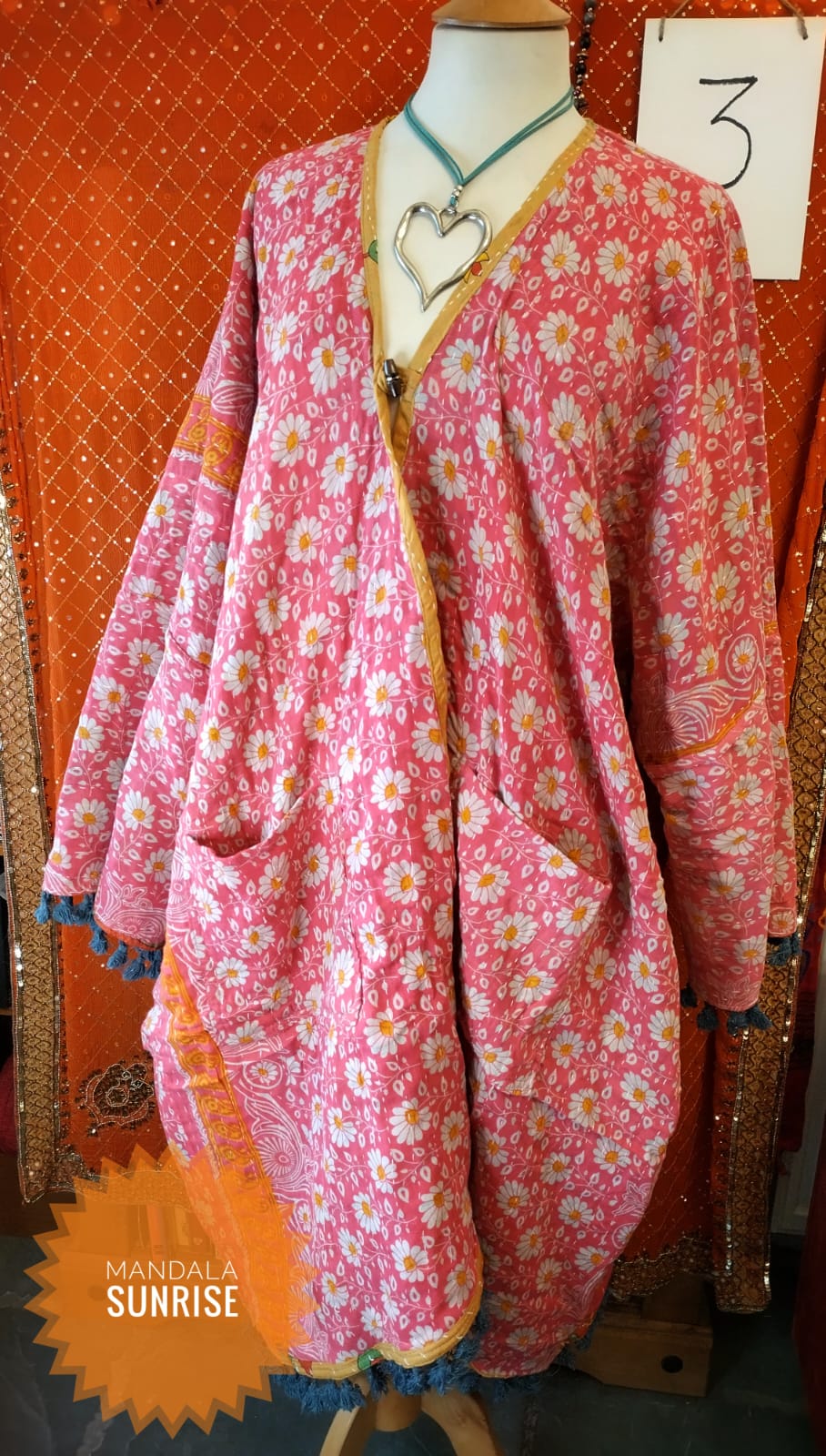Reversible Kantha Duster Coat 20 to 22(number 3)