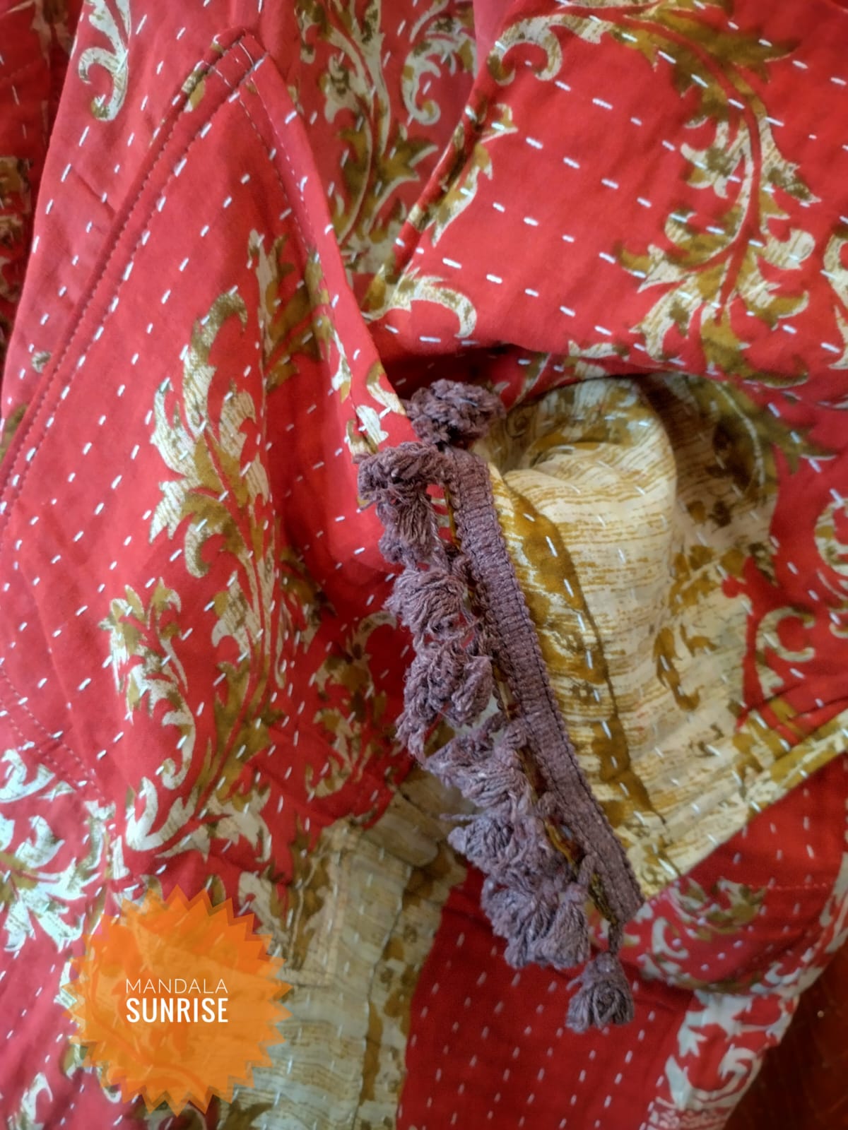 Kantha Duster/kimono style jacket size 10 to 22 (Number 9)
