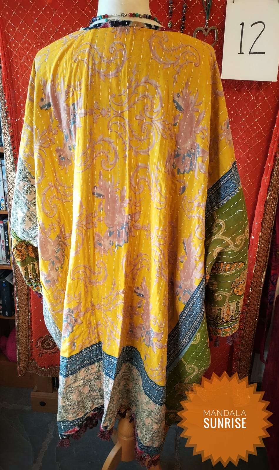 Kantha Duster/ Kimono style jacket size 10 to 22 (Number 12)