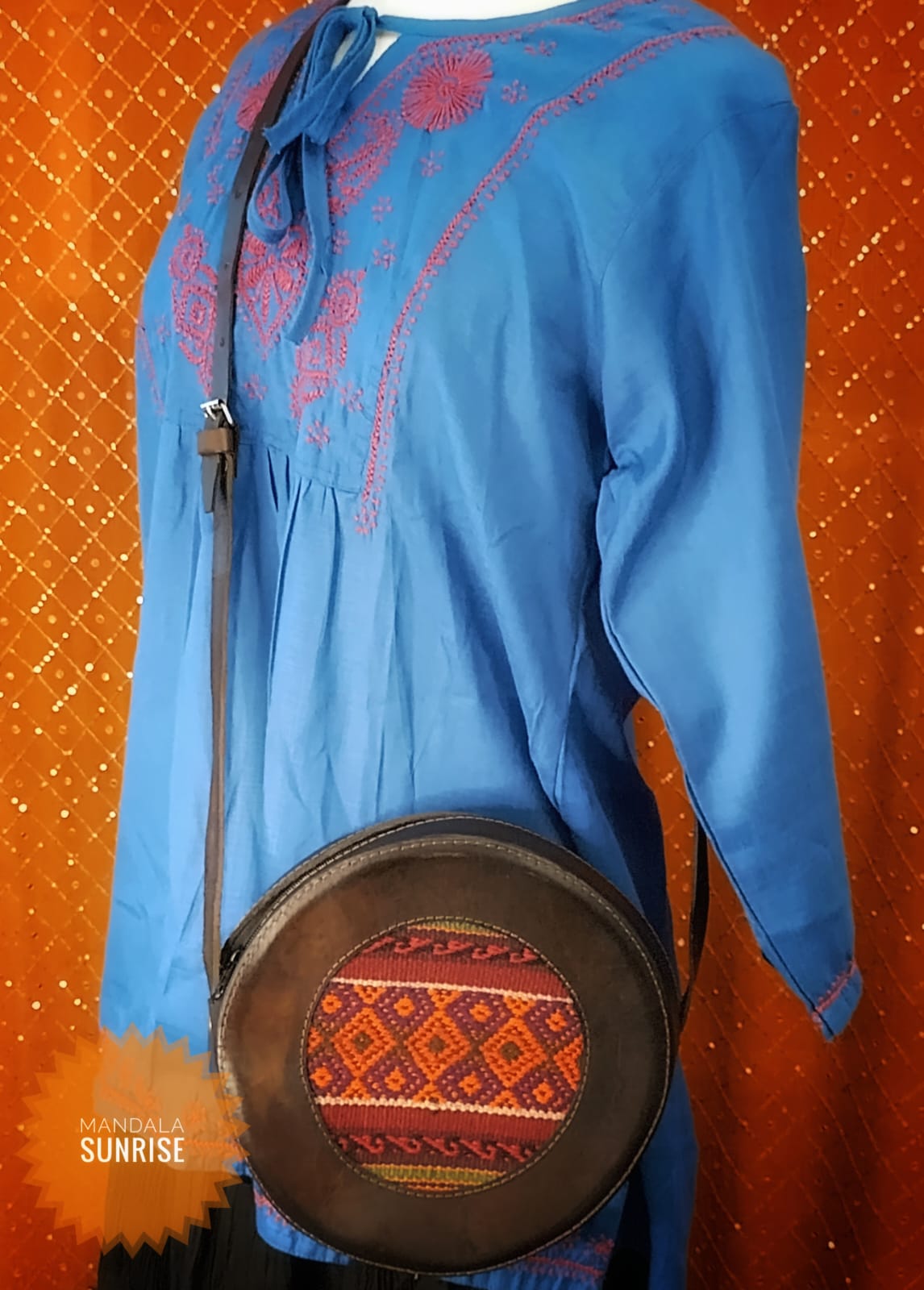 Gorgeous Leather bag from Bolivia