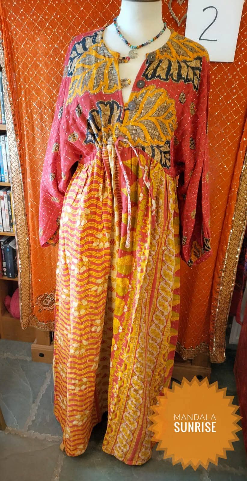 Peasant sleeved Kantha Dress F/S (number 2)