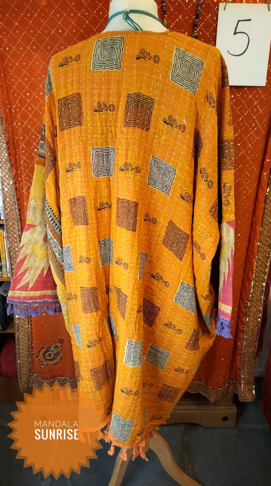 Reversible Kantha Duster coat 10 to 22 (number 5)