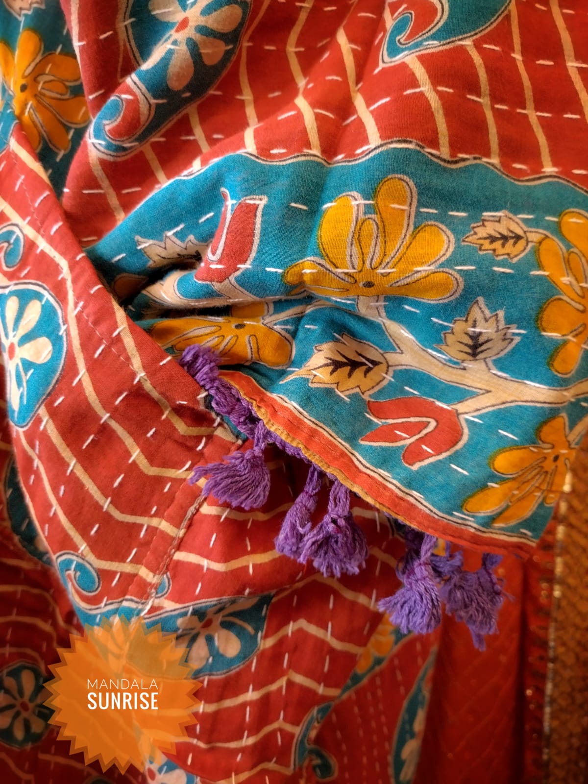 Reversible Kantha Duster coat 10 to 22 (number 4)