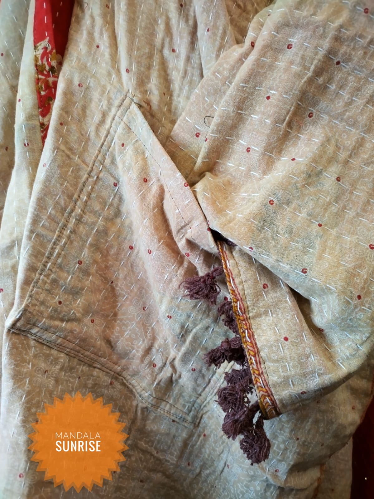 Kantha Duster/kimono style jacket size 10 to 22 (Number 9)