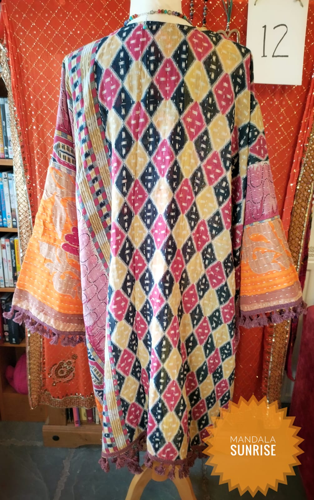 Kantha Duster/ Kimono style jacket size 10 to 22 (Number 12)