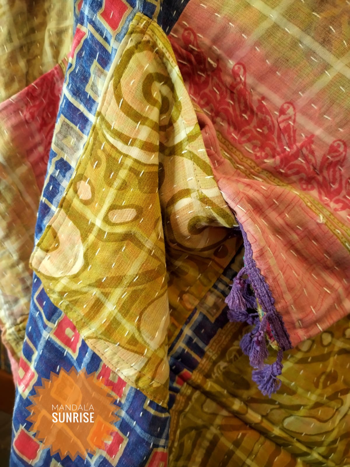 Reversible Kantha Duster coat 10 to 22 (number 6)