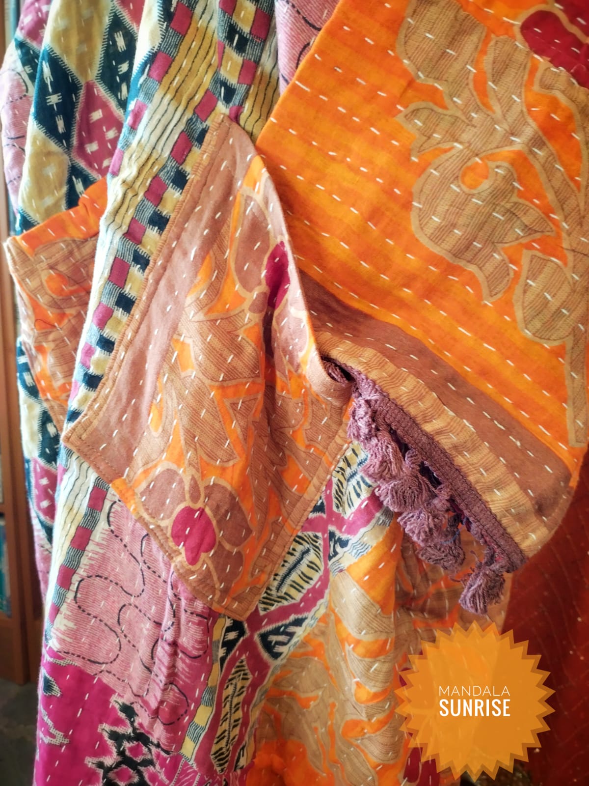 Kantha Duster/ Kimono style jacket size 10 to 22 (Number 12)