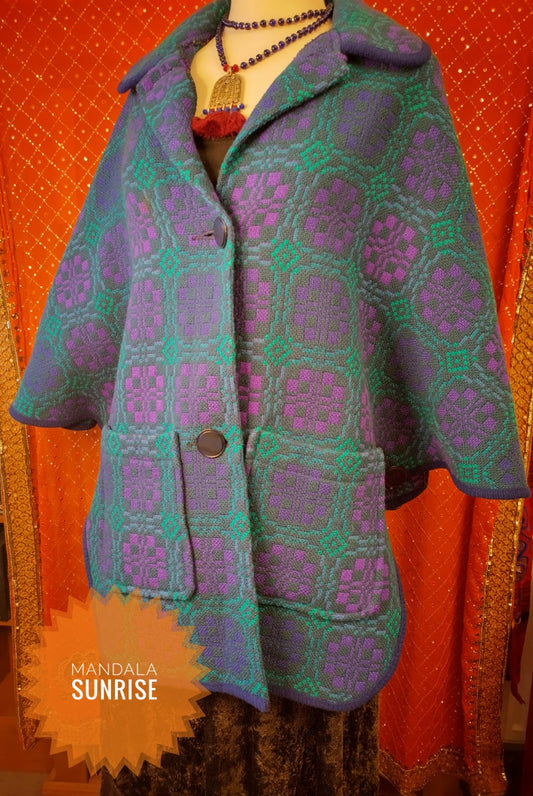 Vintage Welsh wool cape f/s