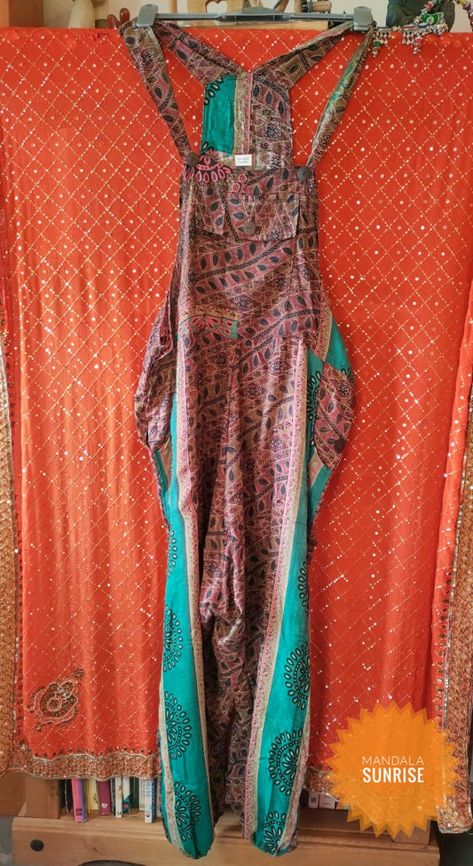 Rayon silk dungarees Freesize