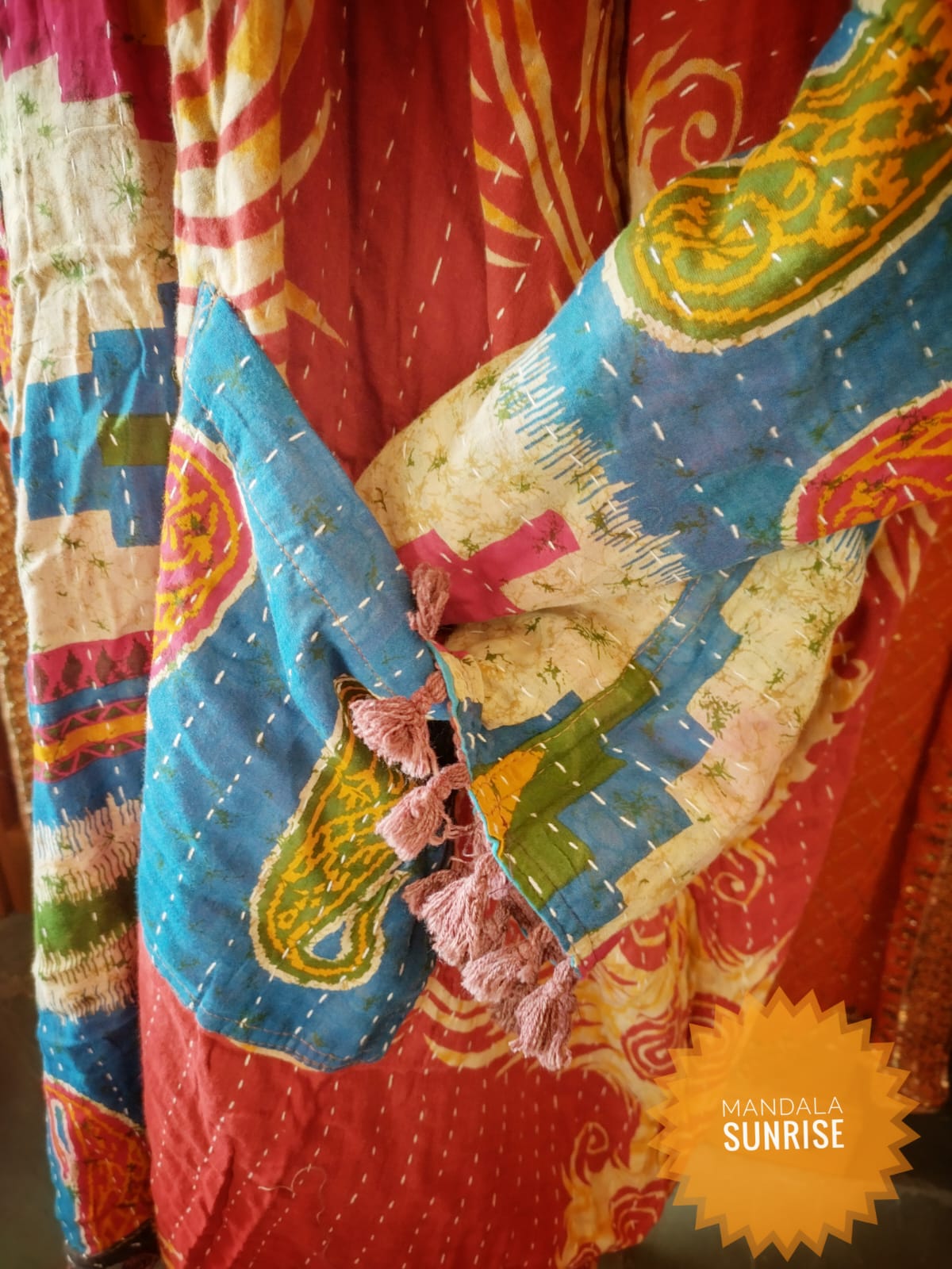Kantha Duster/kimono style jacket size 10 to 22 (Number 11)