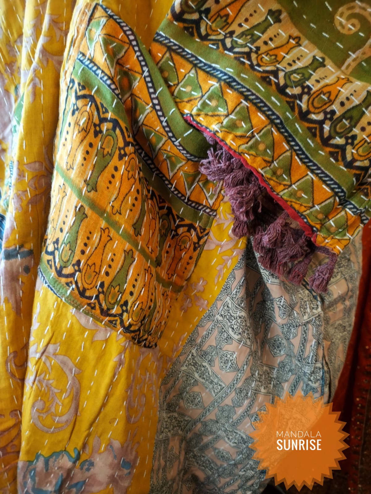 Kantha Duster/ Kimono style jacket size 10 to 22 (Number 12)
