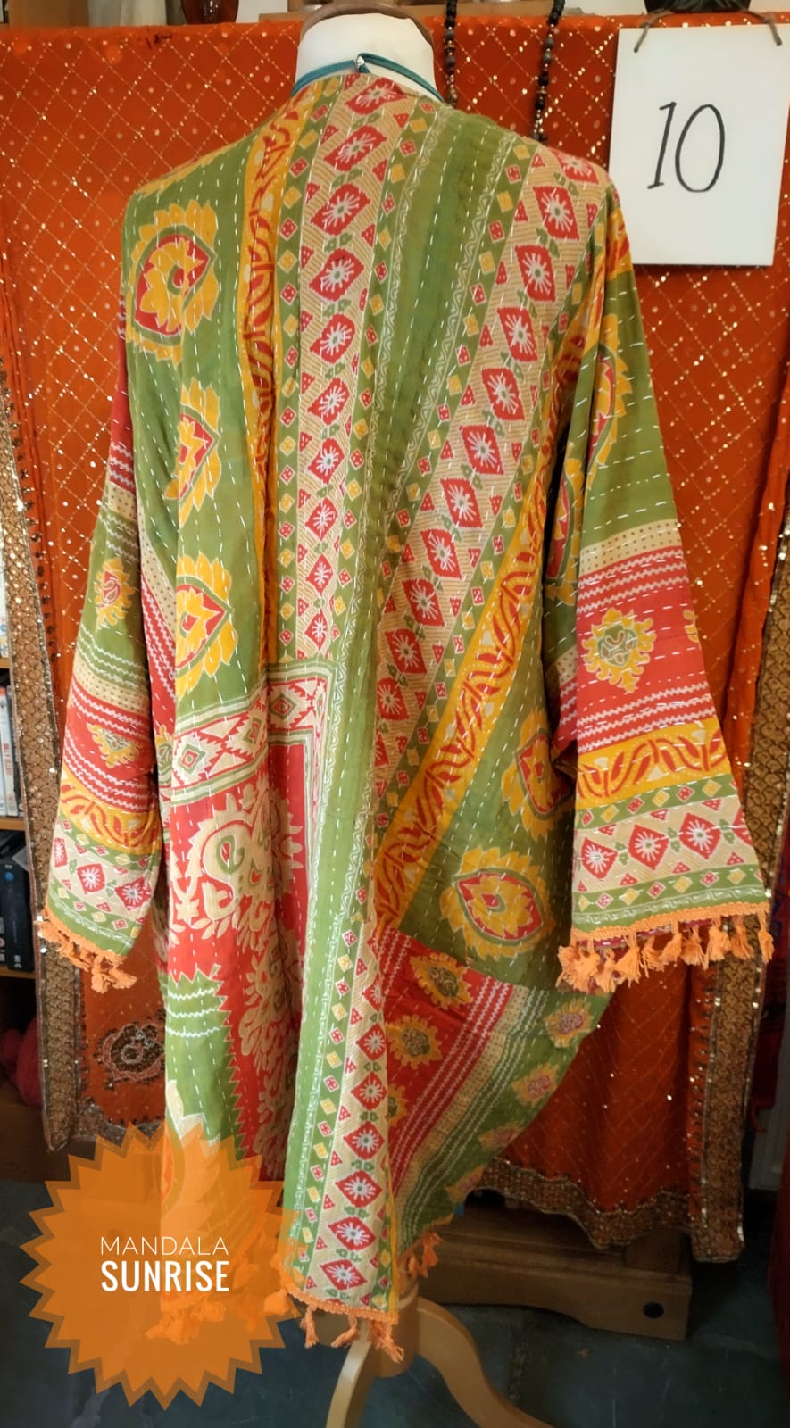 Kantha Duster/kimono style Jacket size 10 to 22 (number 10)