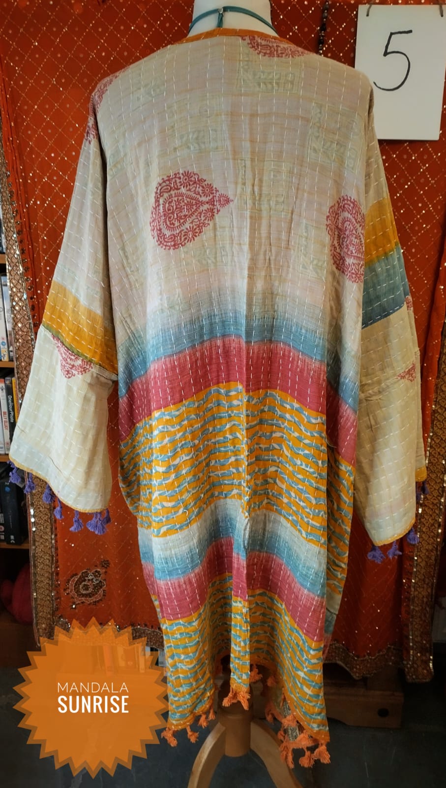 Reversible Kantha Duster coat 10 to 22 (number 5)