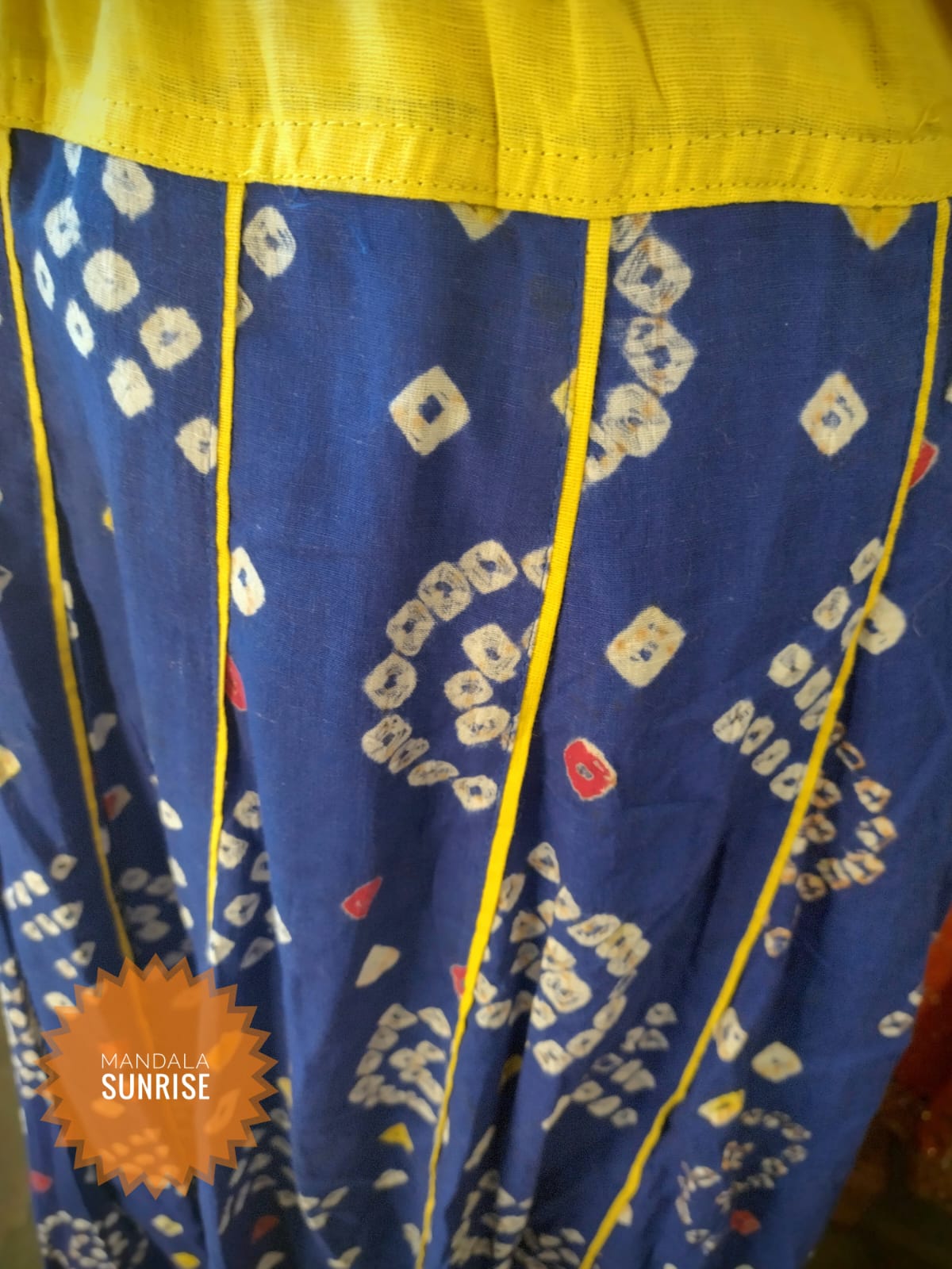 Indian blue Patterned skirt