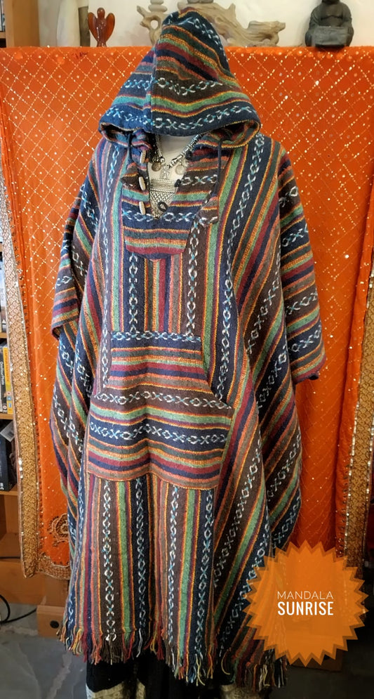 Long length cotton hoodie