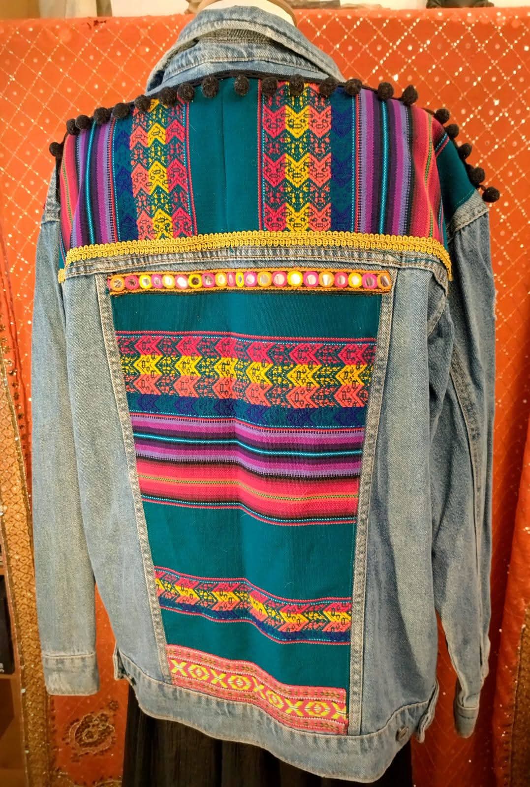 ***PRELOVED ***Festival Denim jacket M/L/XL