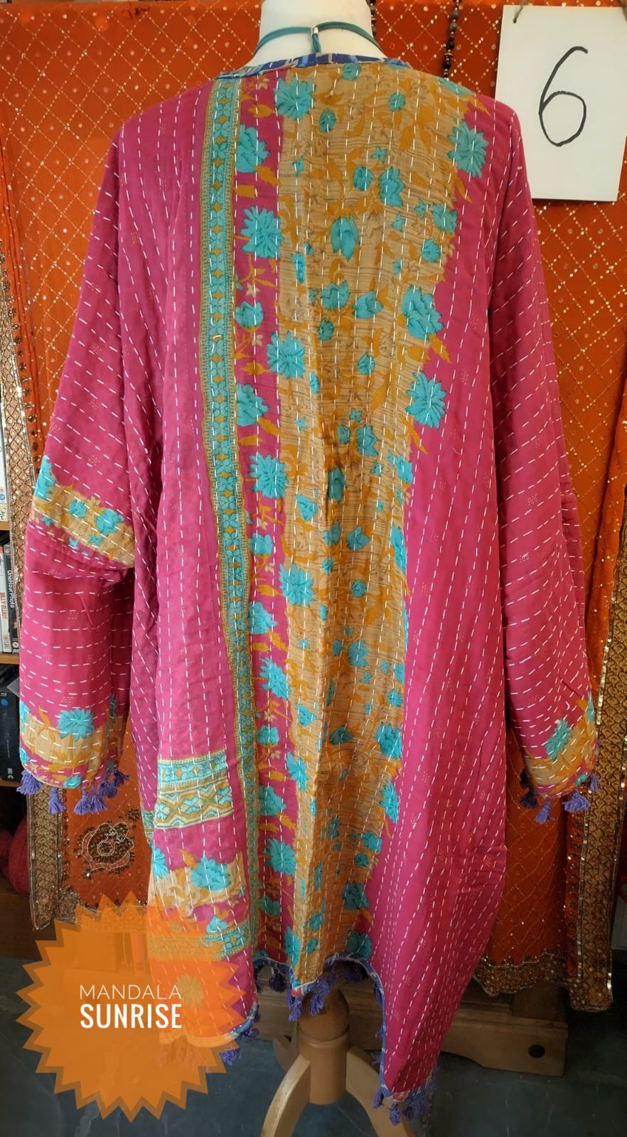 Reversible Kantha Duster coat 10 to 22 (number 6)