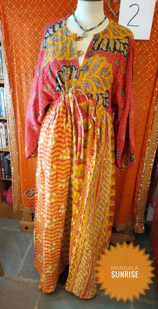Peasant sleeved Kantha Dress F/S (number 2)
