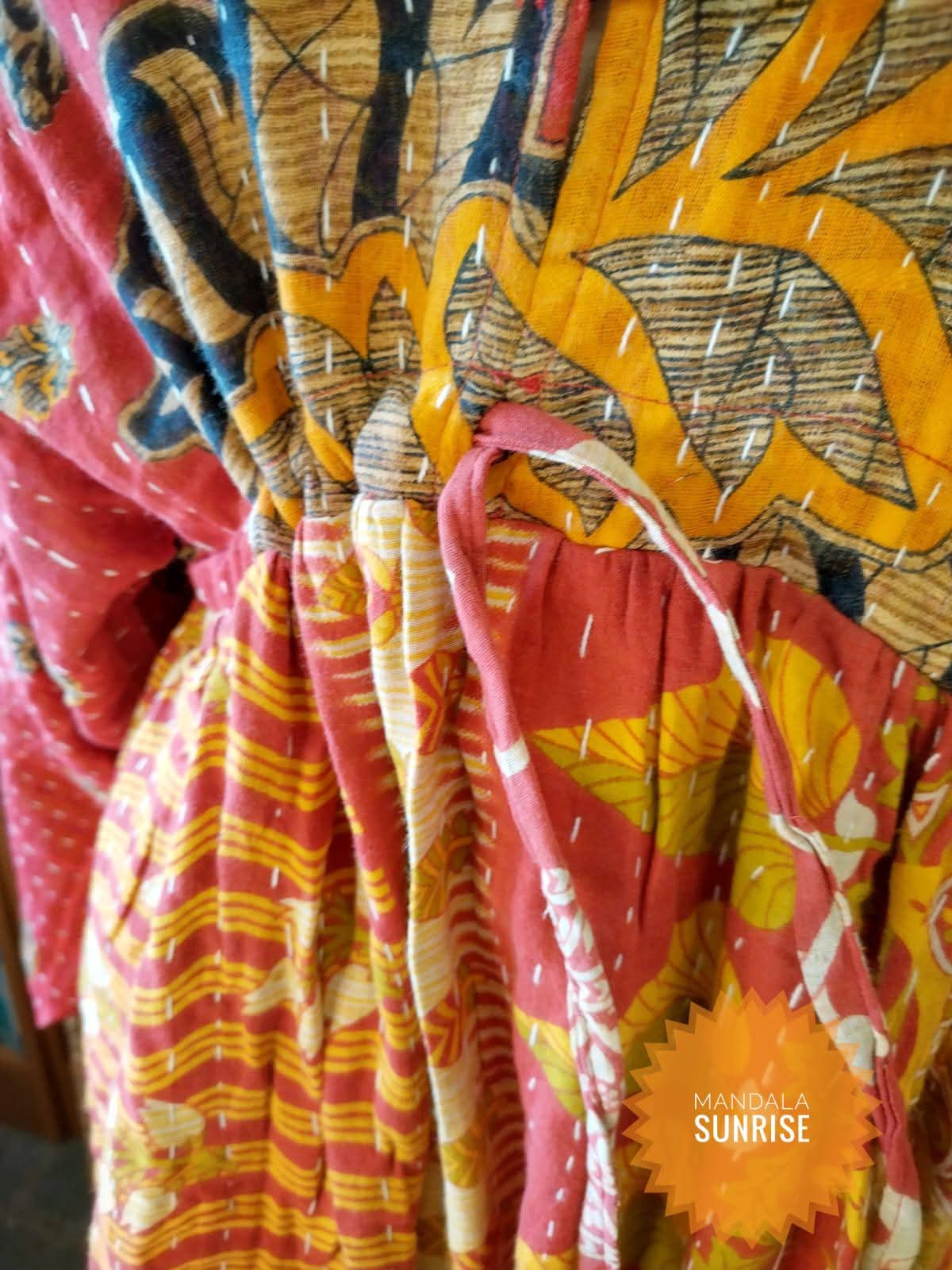 Peasant sleeved Kantha Dress F/S (number 2)