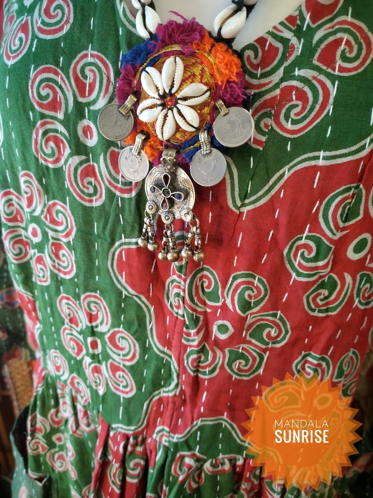 Long Sleeved Kantha Dress f/s (1)