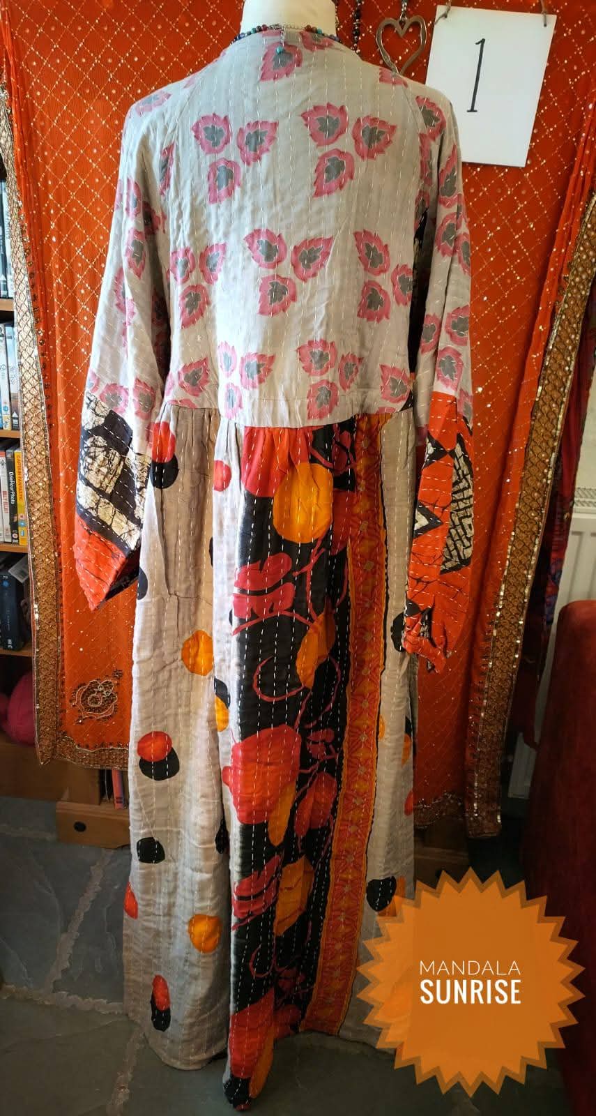 Peasant sleeved Kantha Dress F/S (Number 1)