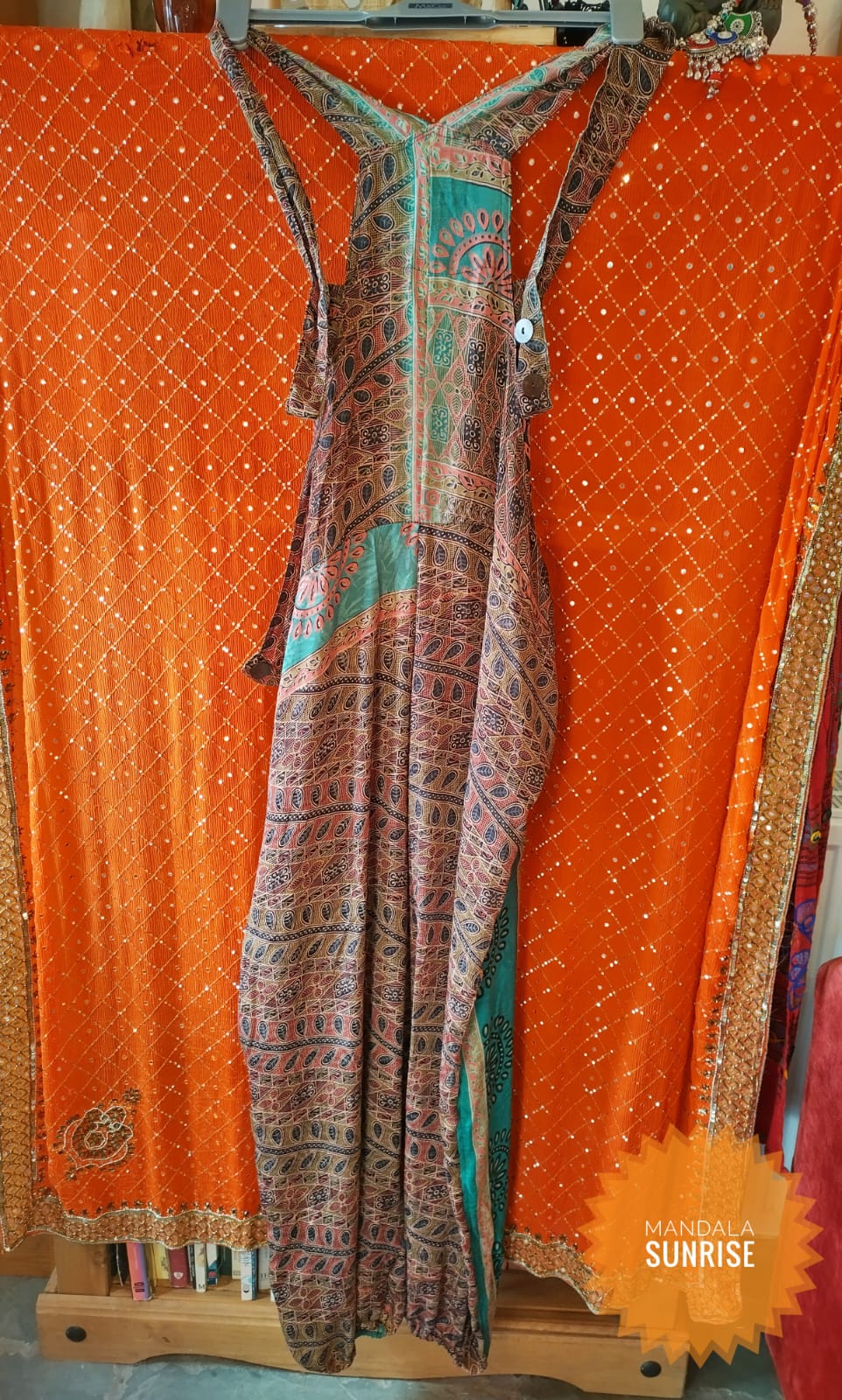 Rayon silk dungarees Freesize