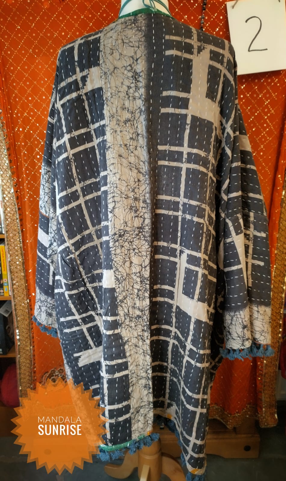 Reversible Kantha Duster coat 10 to 22(number 2)