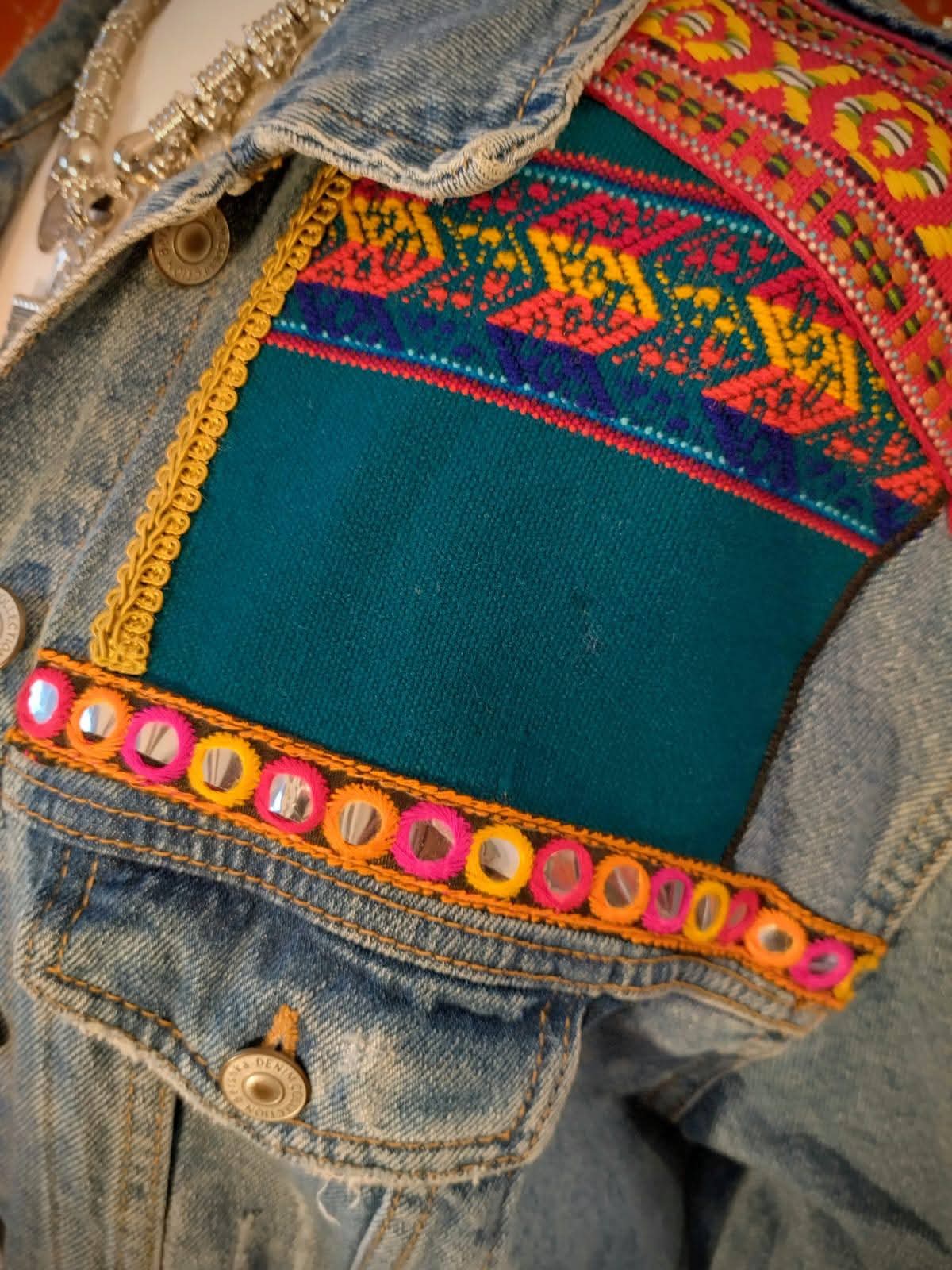***PRELOVED ***Festival Denim jacket M/L/XL